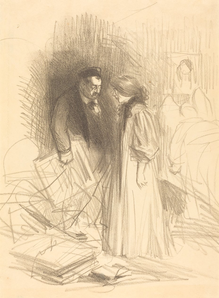 "Netroufám si je sundat... moc by ho to bolelo." od Jean Louis Forain