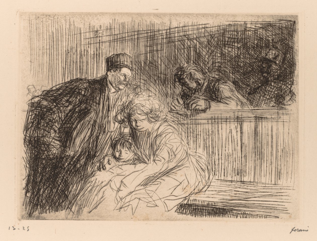 Právník mluví s obviněným. od Jean Louis Forain