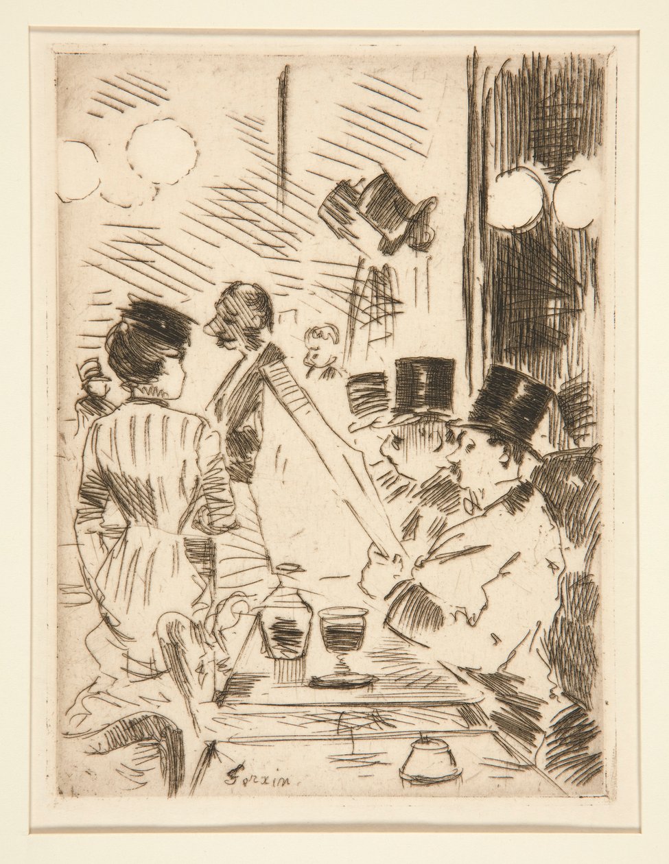 Kavárna nových Athén od Jean Louis Forain