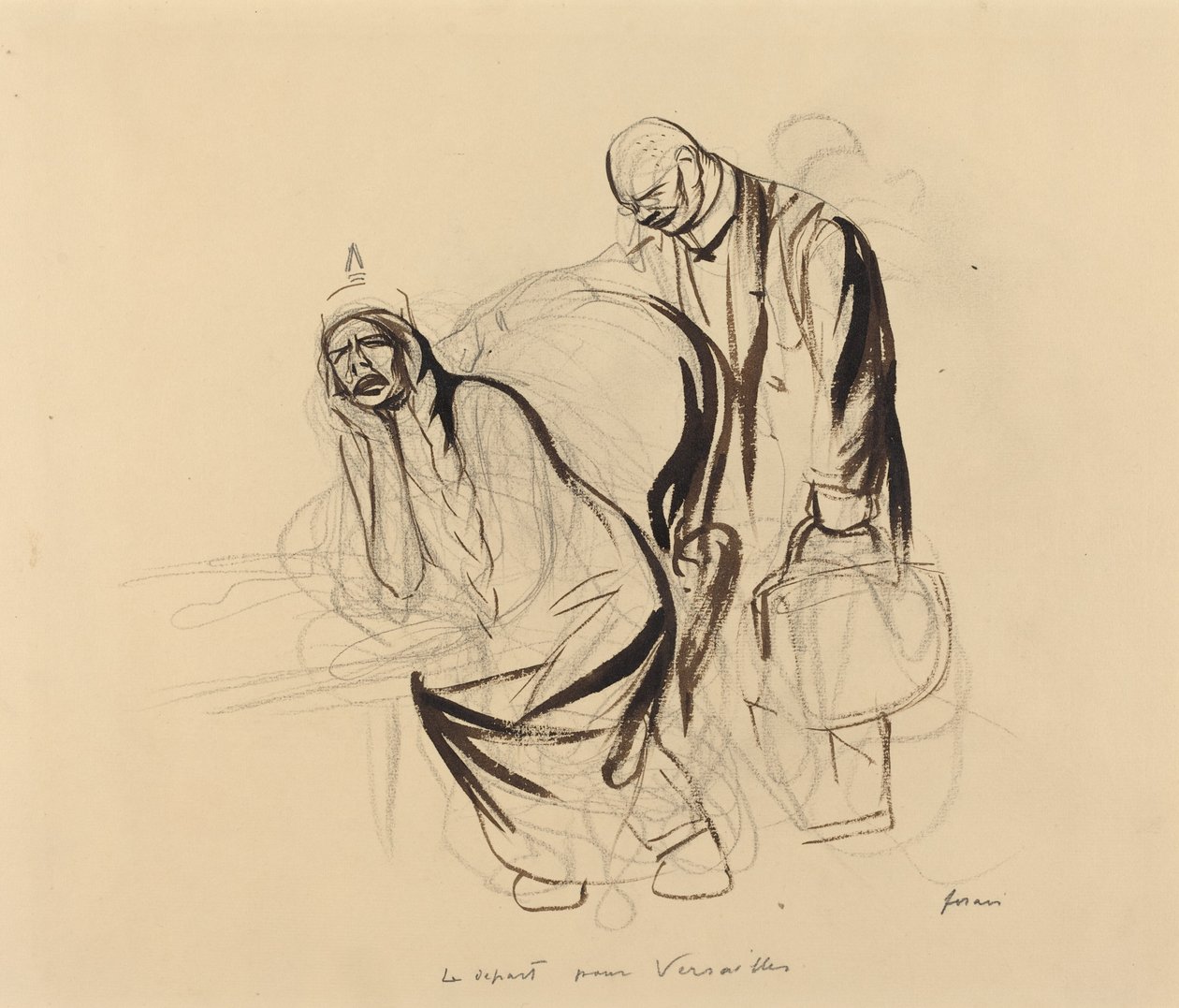 Odjezd do Versailles, c. 1919. od Jean Louis Forain