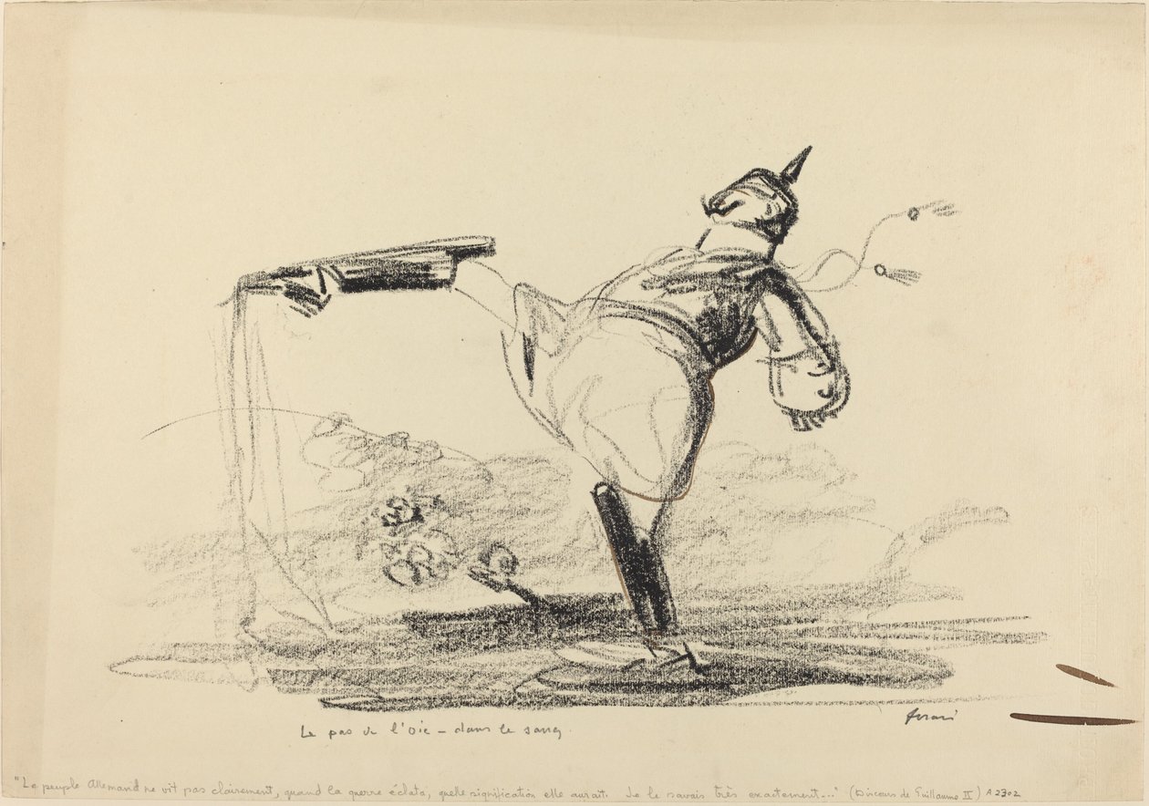 Husí krok - v krvi, c. 19141919. od Jean-Louis Forain