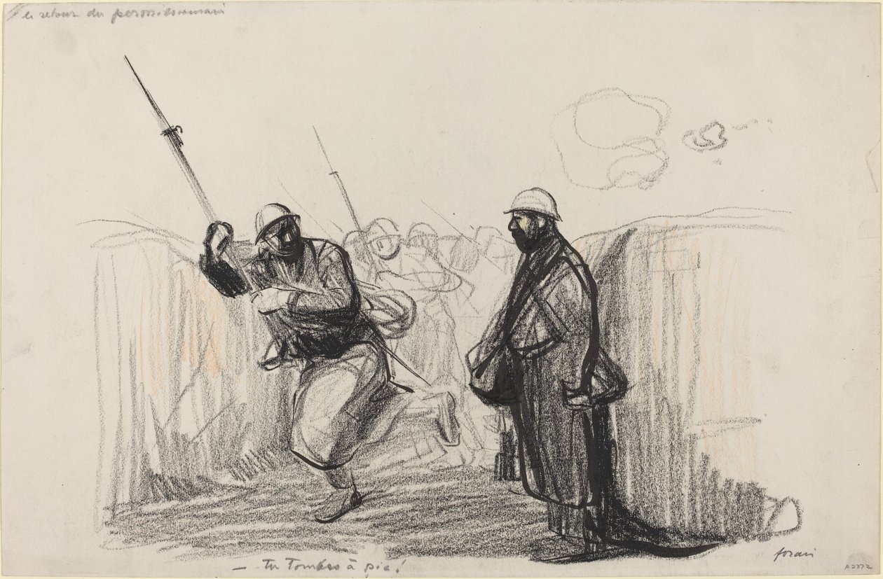 Vrácení povolení. -Ty padáš! od Jean Louis Forain