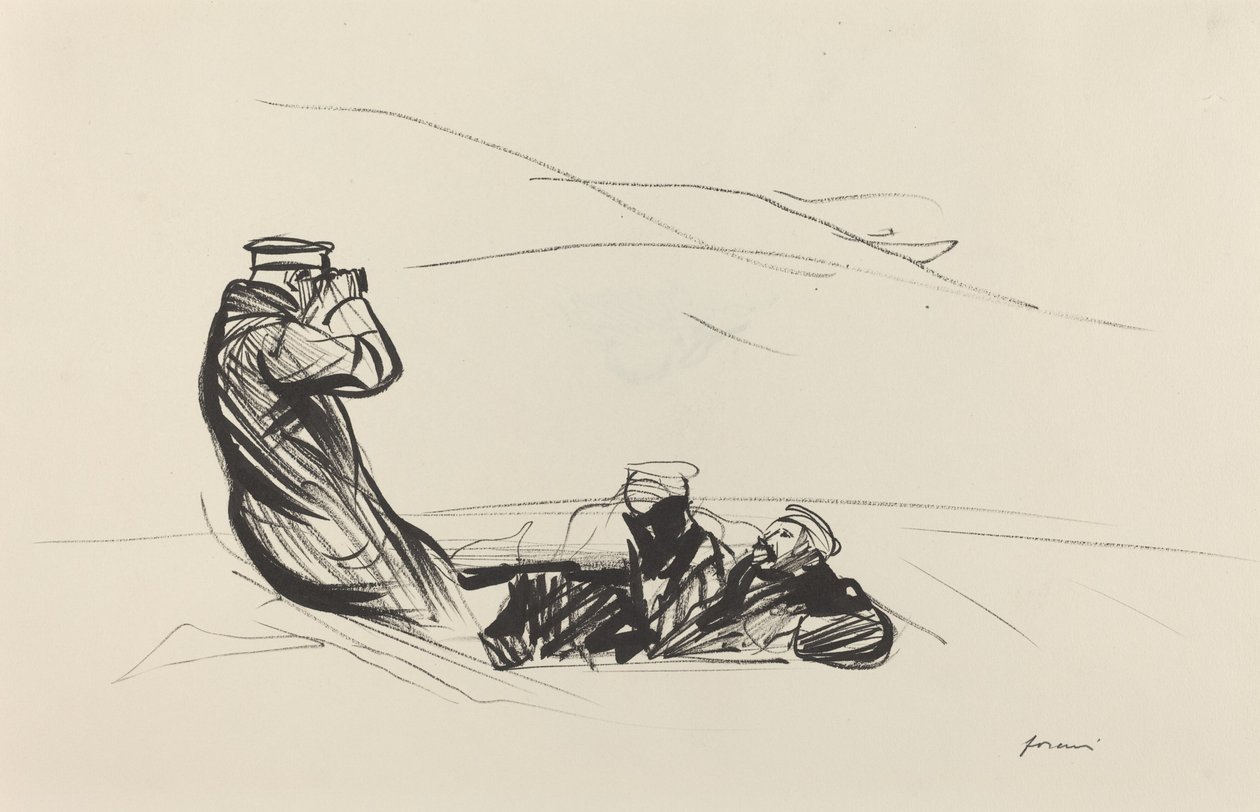 Hledání nepřítele, c. 19141919. od Jean Louis Forain