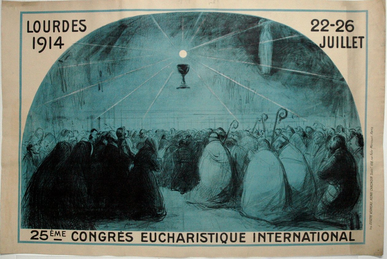 Lurdy, 1914, 25. mezinárodní eucharistický kongres od Jean-Louis Forain