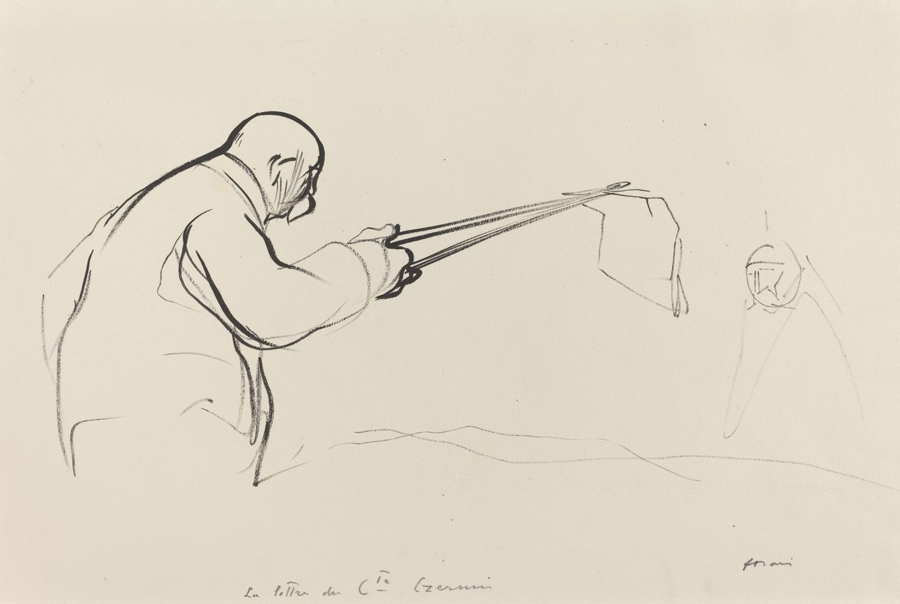 Pane Clemenceau. Dopis od Cte Czernin, c. 19141919. od Jean Louis Forain