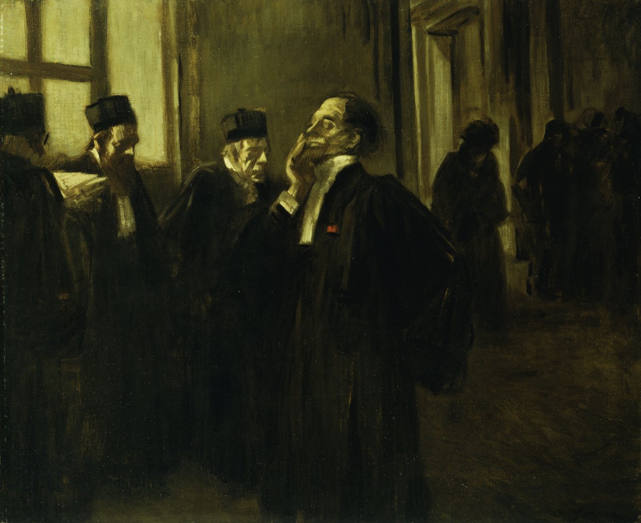 Scéna palácové chodby; Scéna z chodby v paláci, c.1905 od Jean Louis Forain