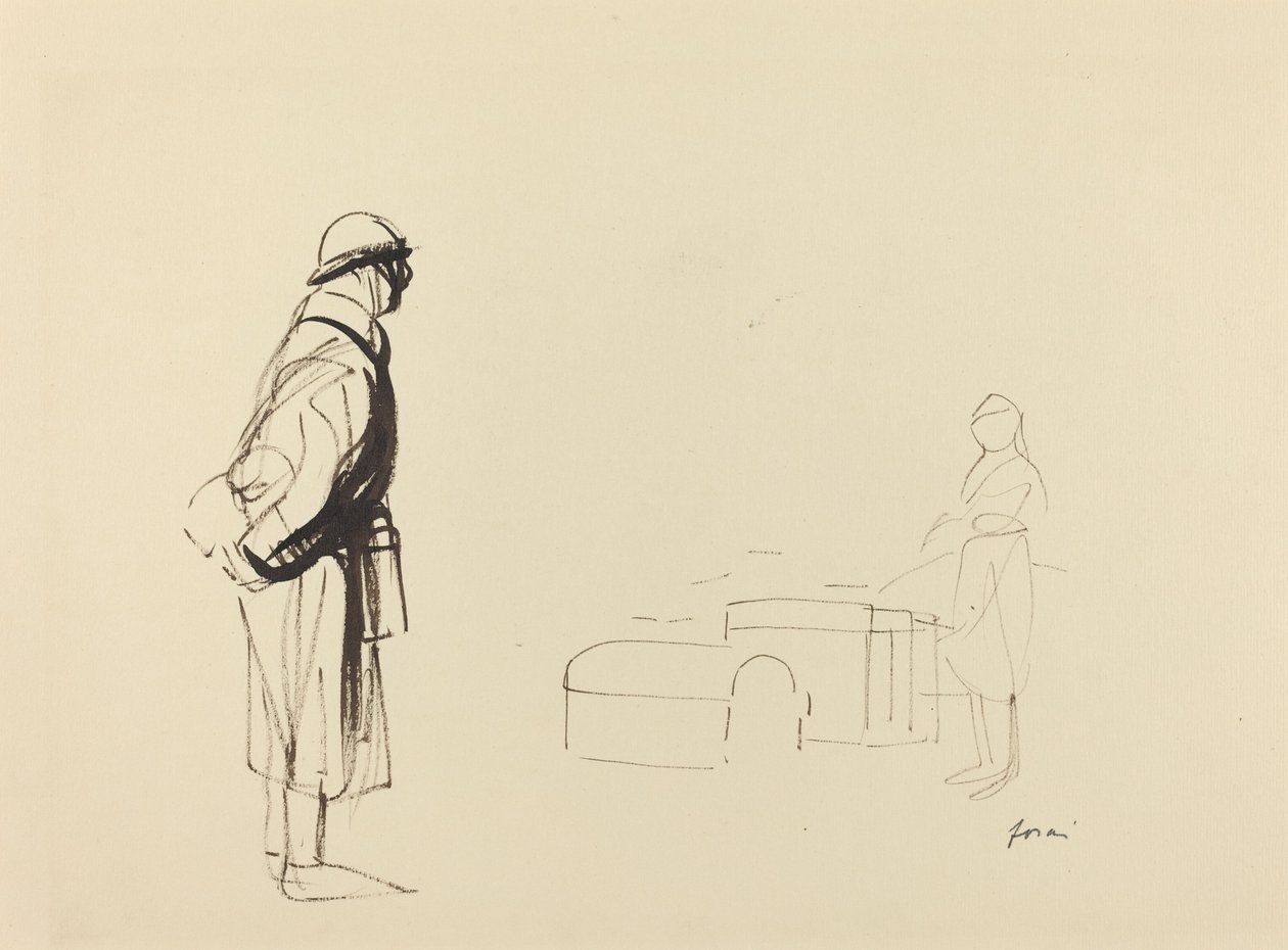 Poilu a sestra od Jean Louis Forain