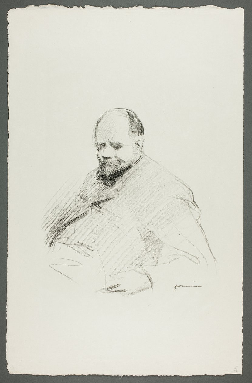 Portrét sedícího Vollarda od Jean Louis Forain