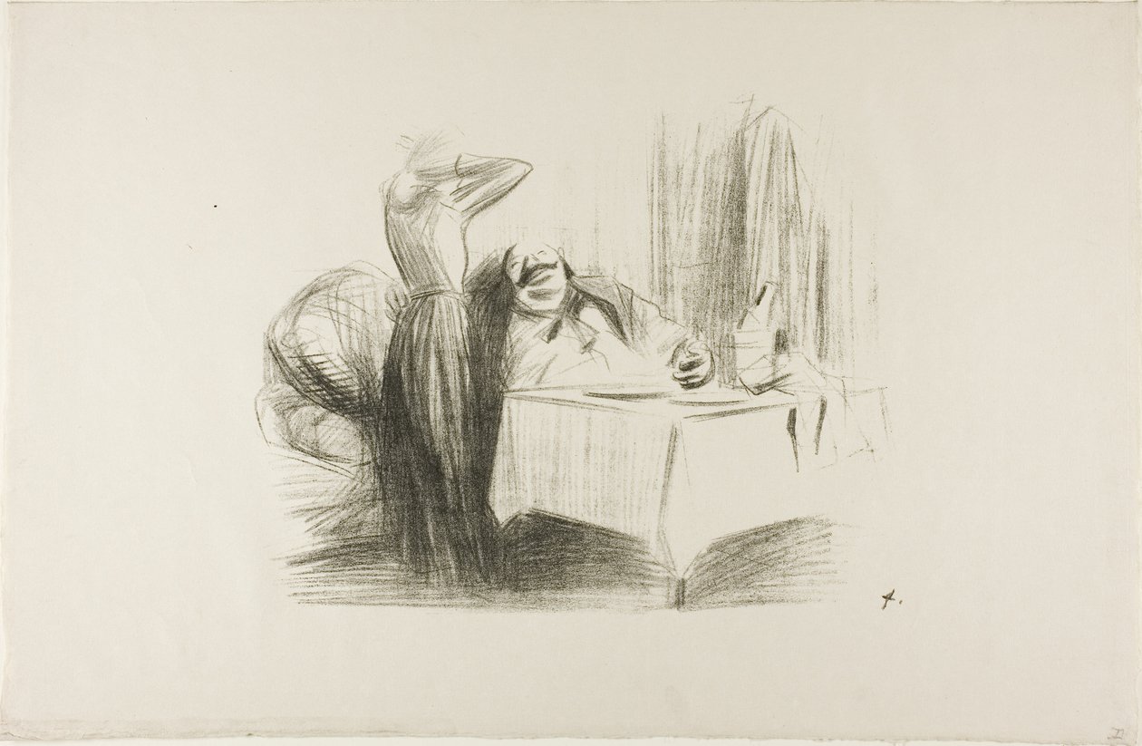 Scéna soukromé jídelny (horizontální deska) od Jean Louis Forain
