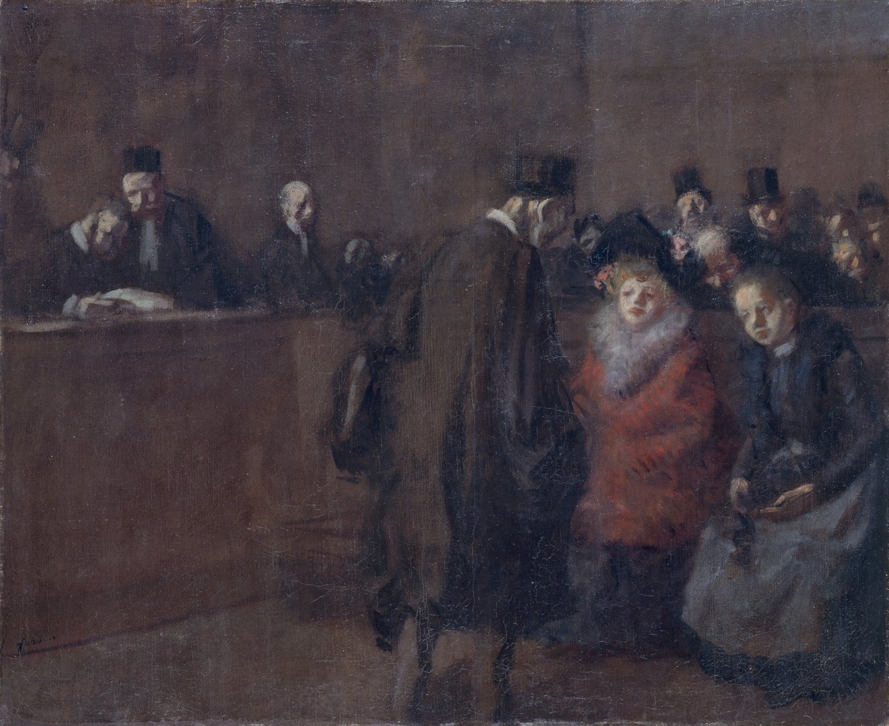 Soudní scéna od Jean Louis Forain