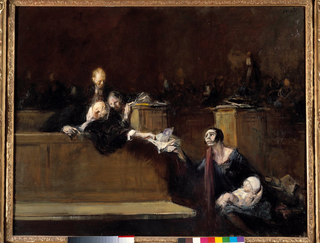Scene de tribunal Obraz Jean Louis Forain (1852-1931) 20. století Sun. 0,73x0,92 m Paříž, Musee du Louvre od Jean Louis Forain