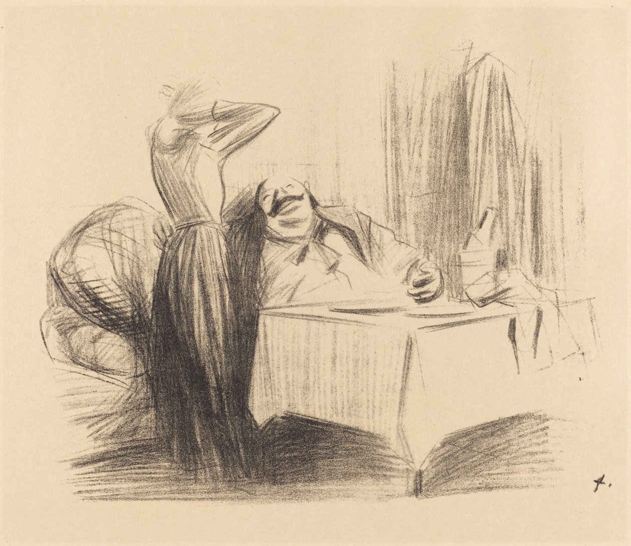 Scéna v soukromém pokoji (horizontální deska) od Jean Louis Forain