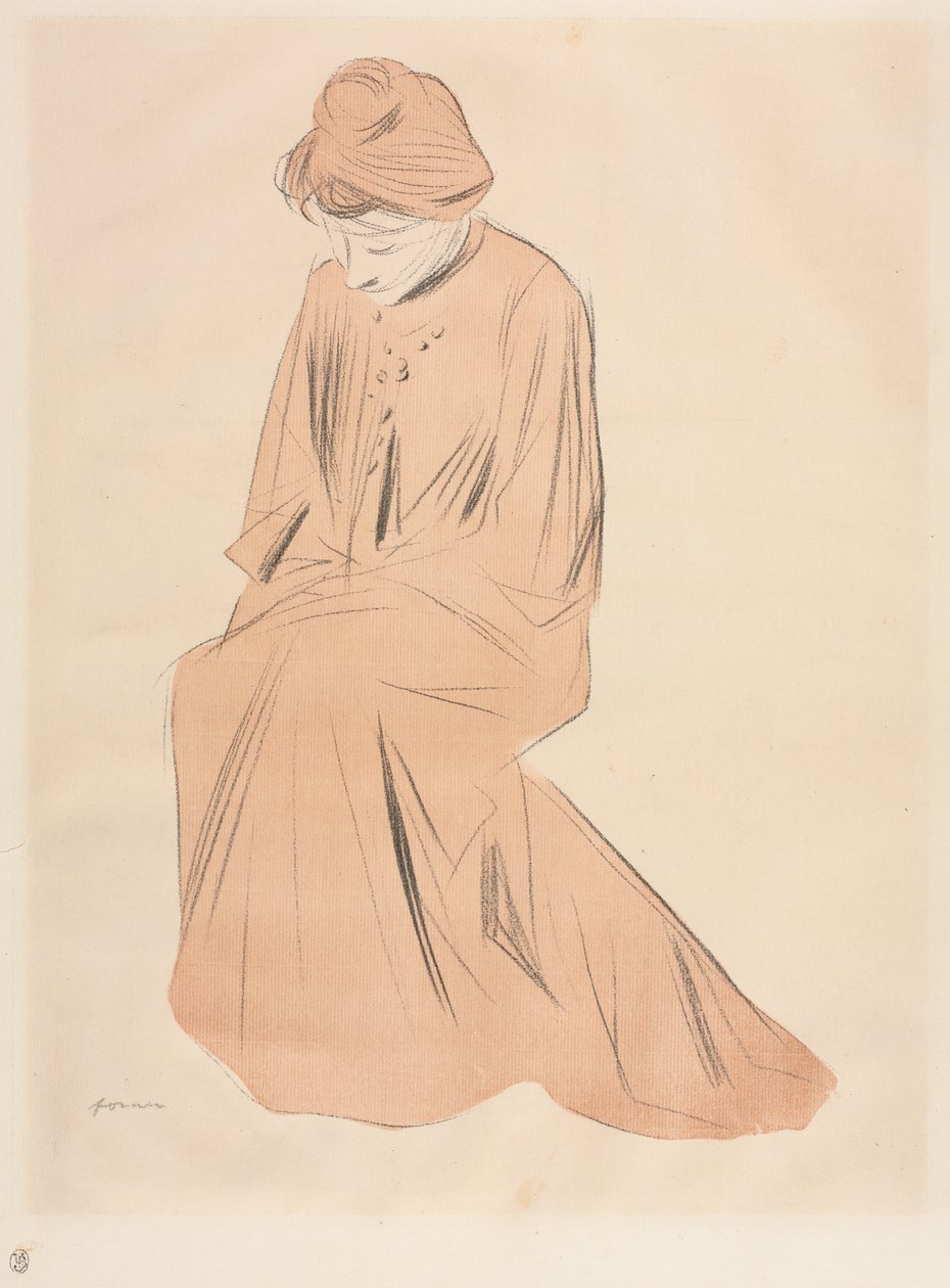 Studie sedící ženy od Jean Louis Forain