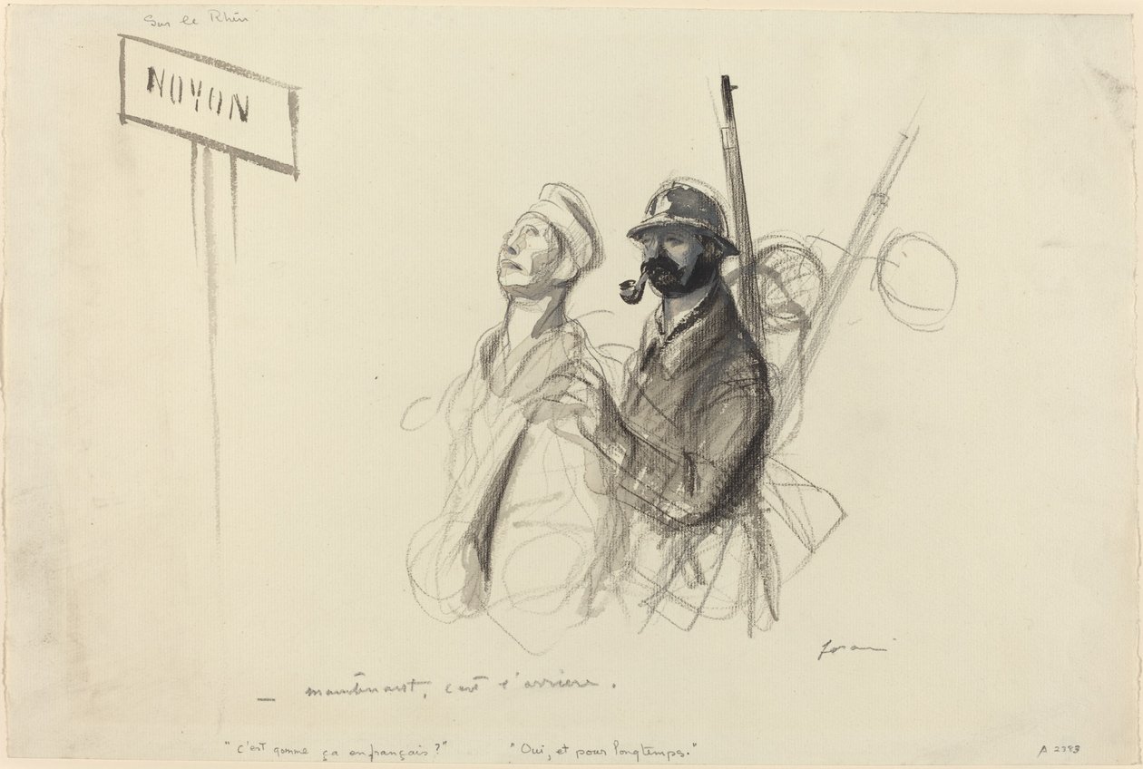 Na Rýně. - teď je to zadní strana, pravděpodobně 1918. od Jean Louis Forain