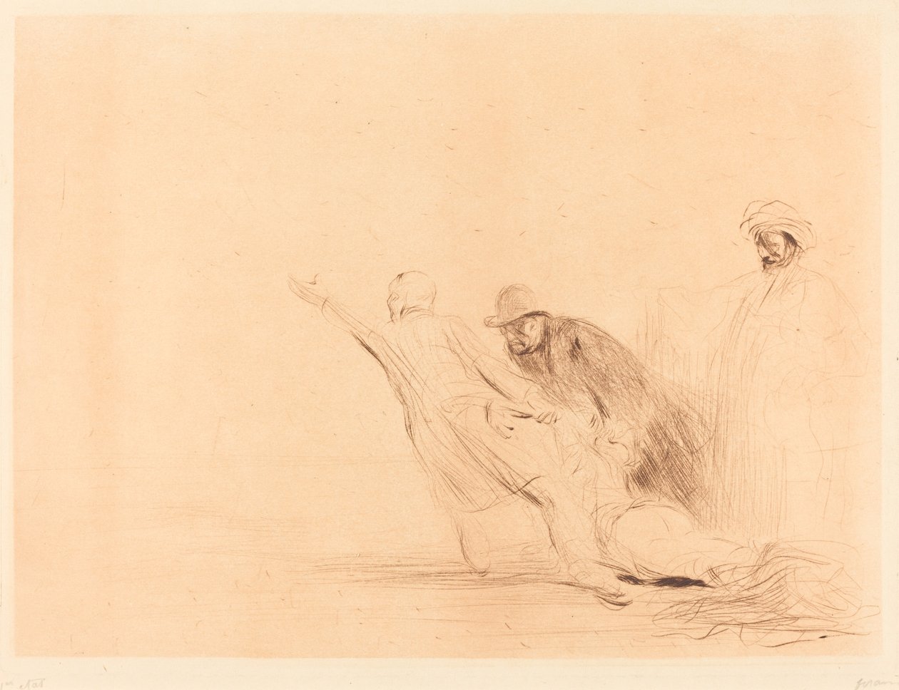 Cizoložnice (třetí talíř od Jean Louis Forain