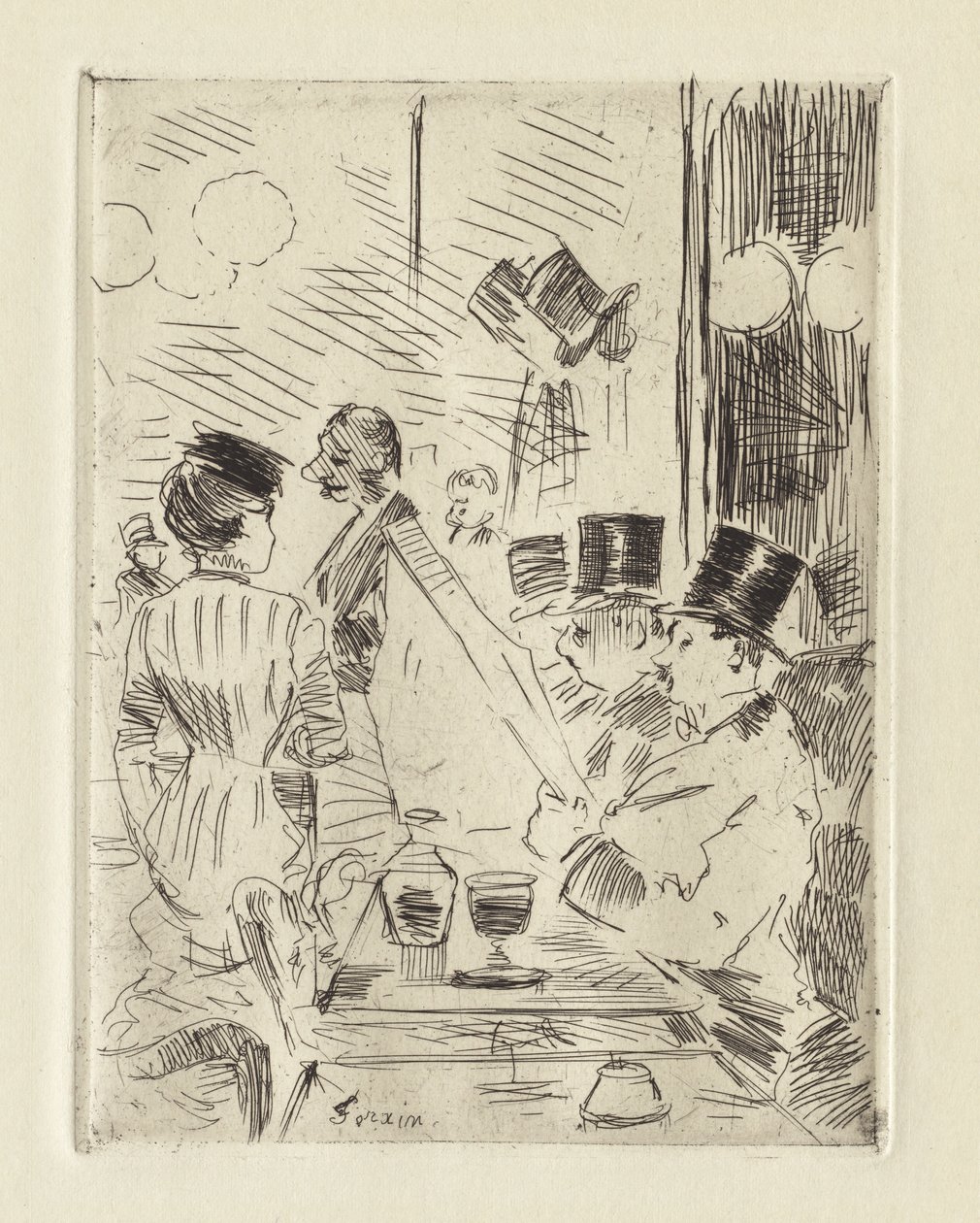 Kavárna Nové Atény od Jean Louis Forain