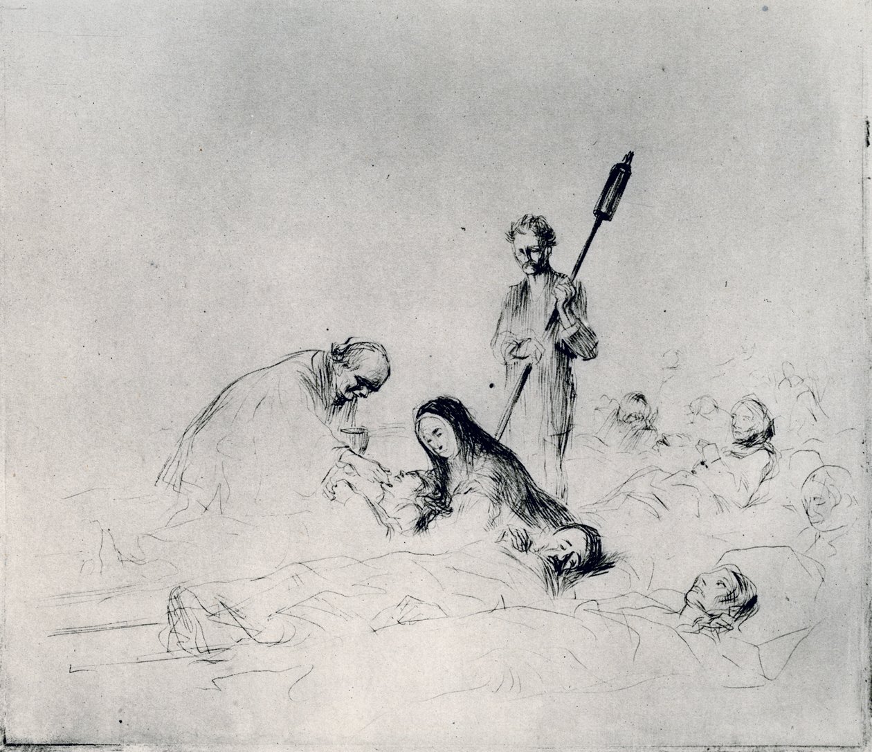 Přijímání pacientů, 1925. od Jean Louis Forain