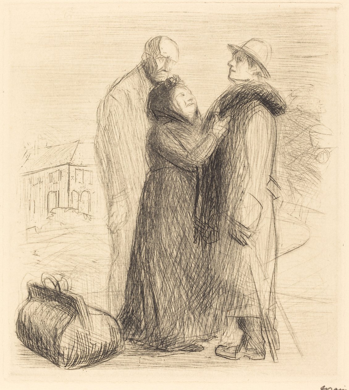 Odchod marnotratného syna (první deska, vertikální) od Jean Louis Forain