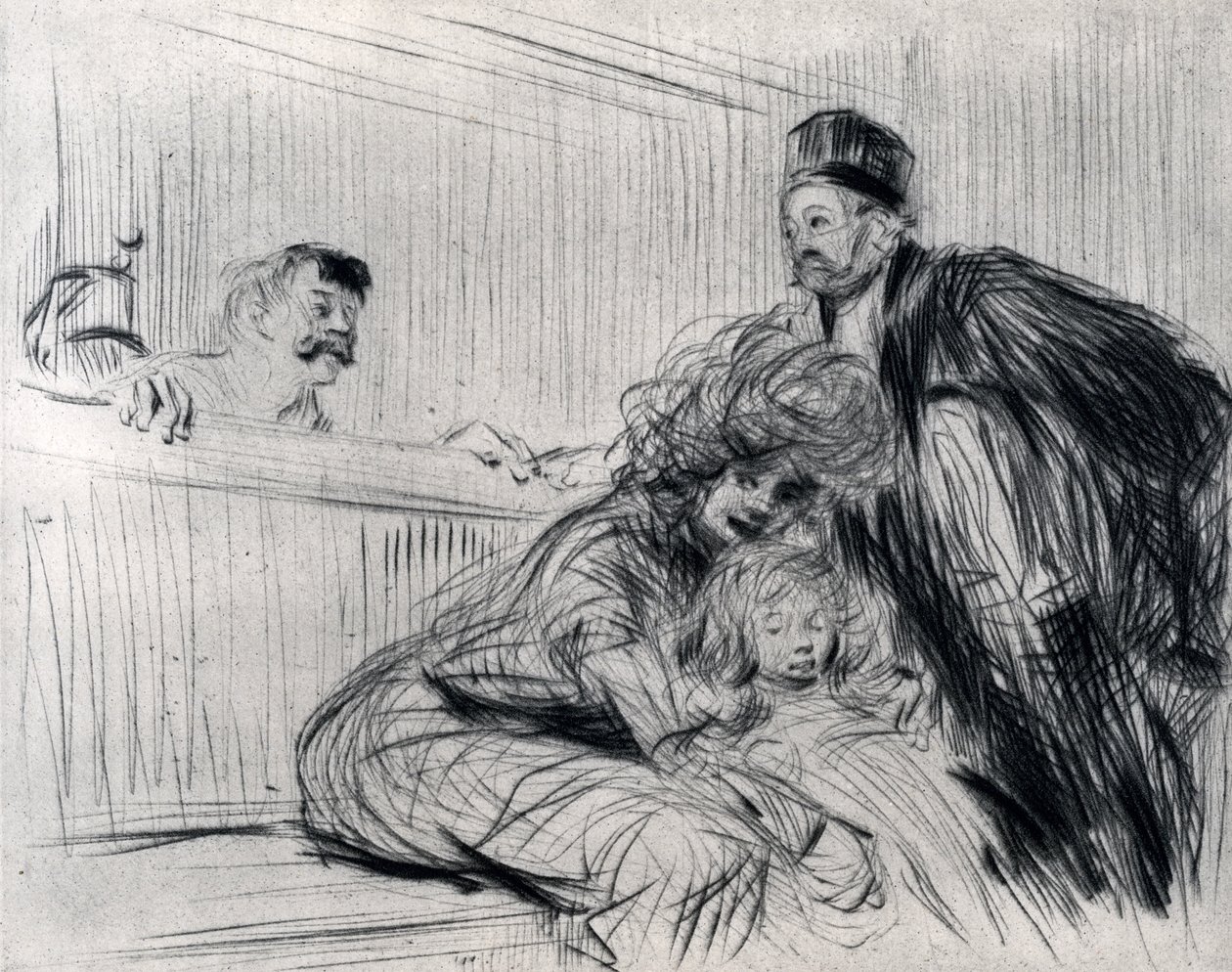 The Lawyer Speaking with the Prevenu, 1925. od Jean Louis Forain