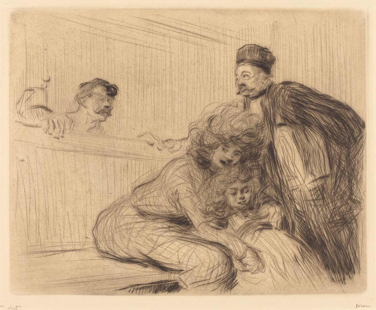 Právník mluví s vězněm (první deska) od Jean Louis Forain