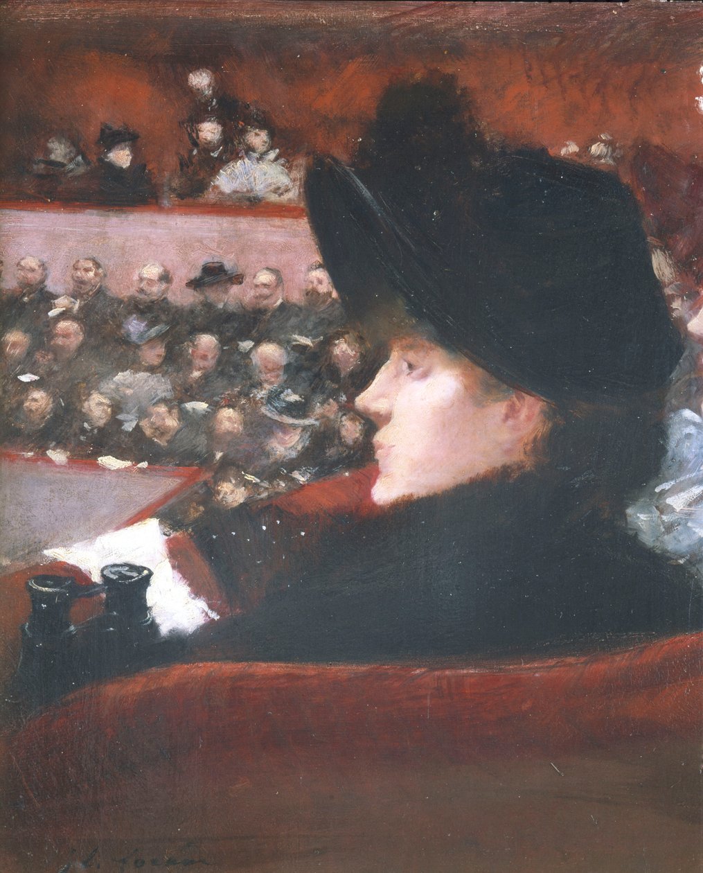 The Lodge, cca 1880 (olej na plátně) od Jean Louis Forain