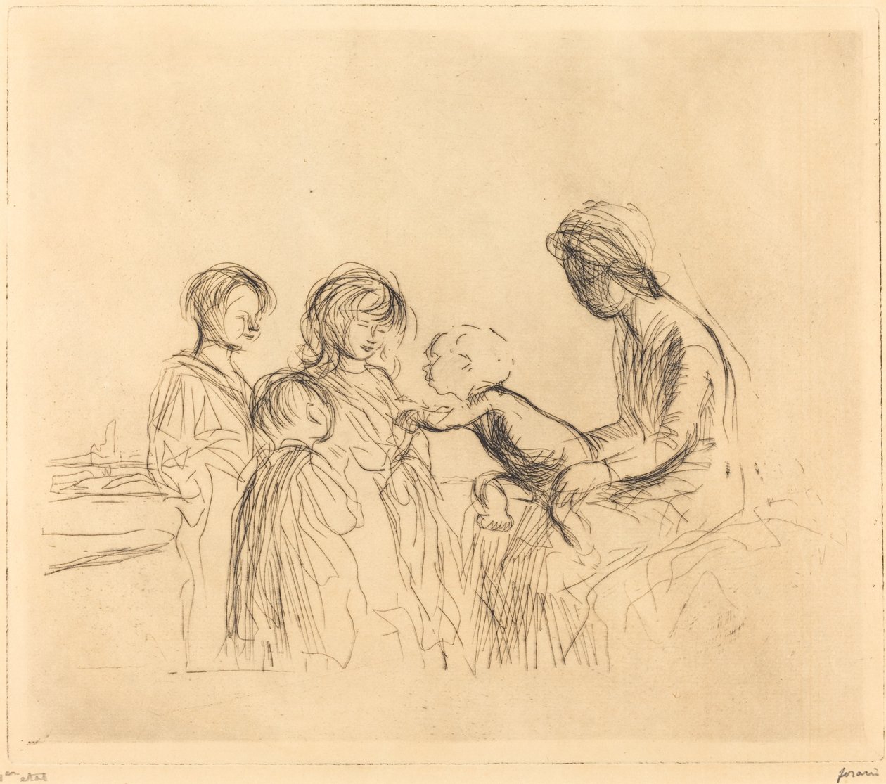 Madona a děti od Jean Louis Forain