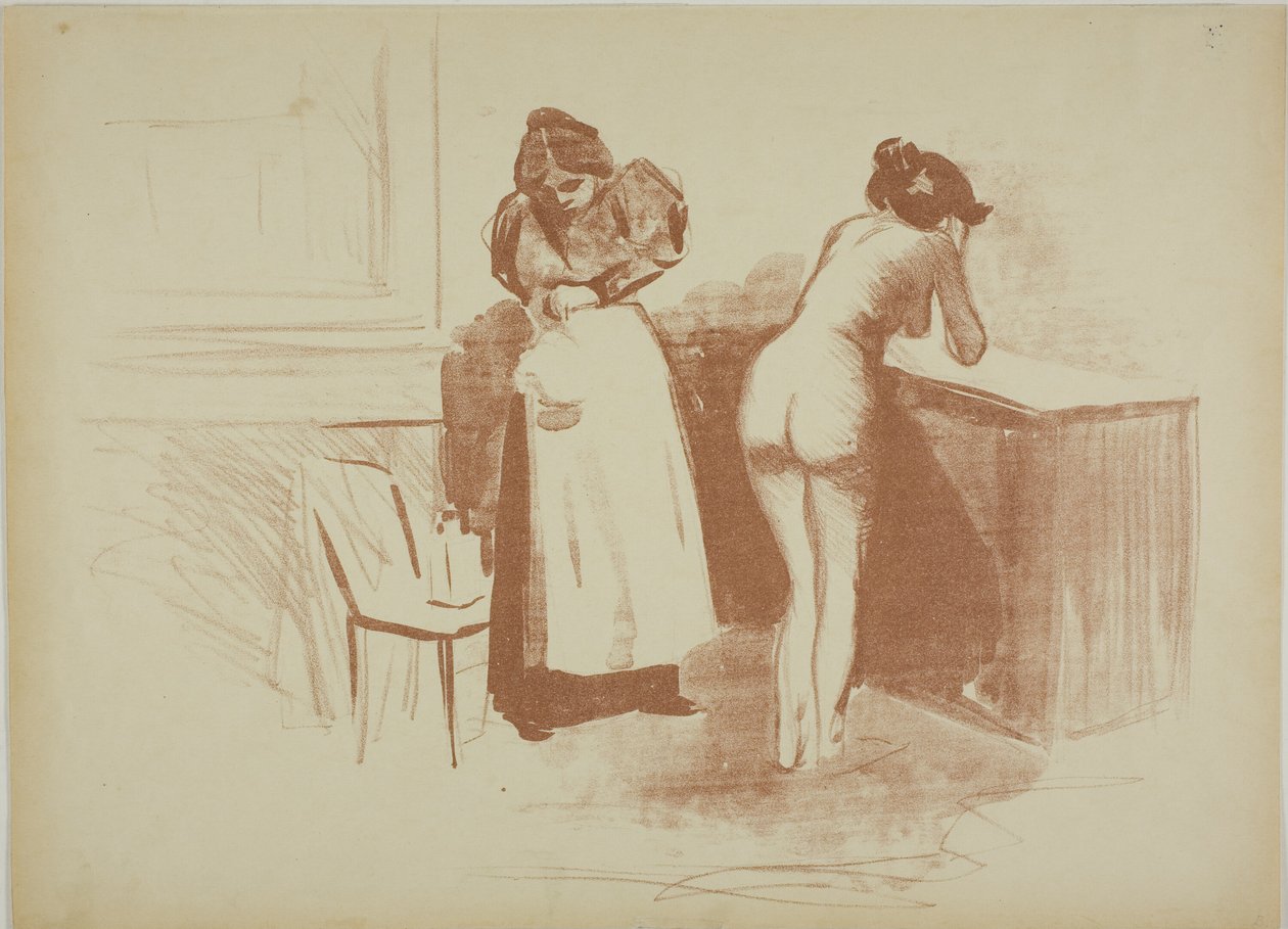 Masáž hrubosrstou rukavicí, mytím a linkou od Jean Louis Forain