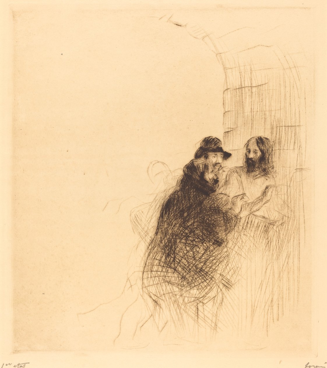 Setkání pod obloukem (druhá deska) od Jean Louis Forain