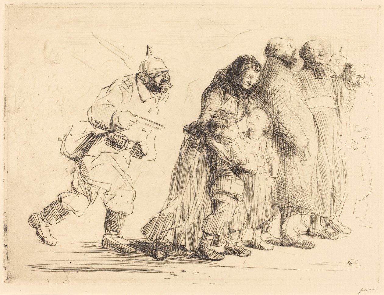 The Notables (velký talíř) od Jean Louis Forain