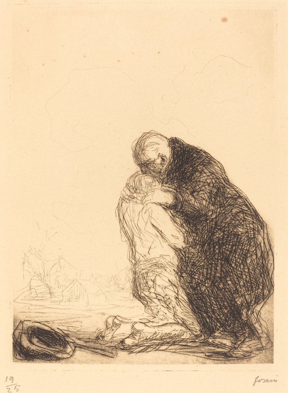 Návrat marnotratného syna (třetí deska) od Jean Louis Forain