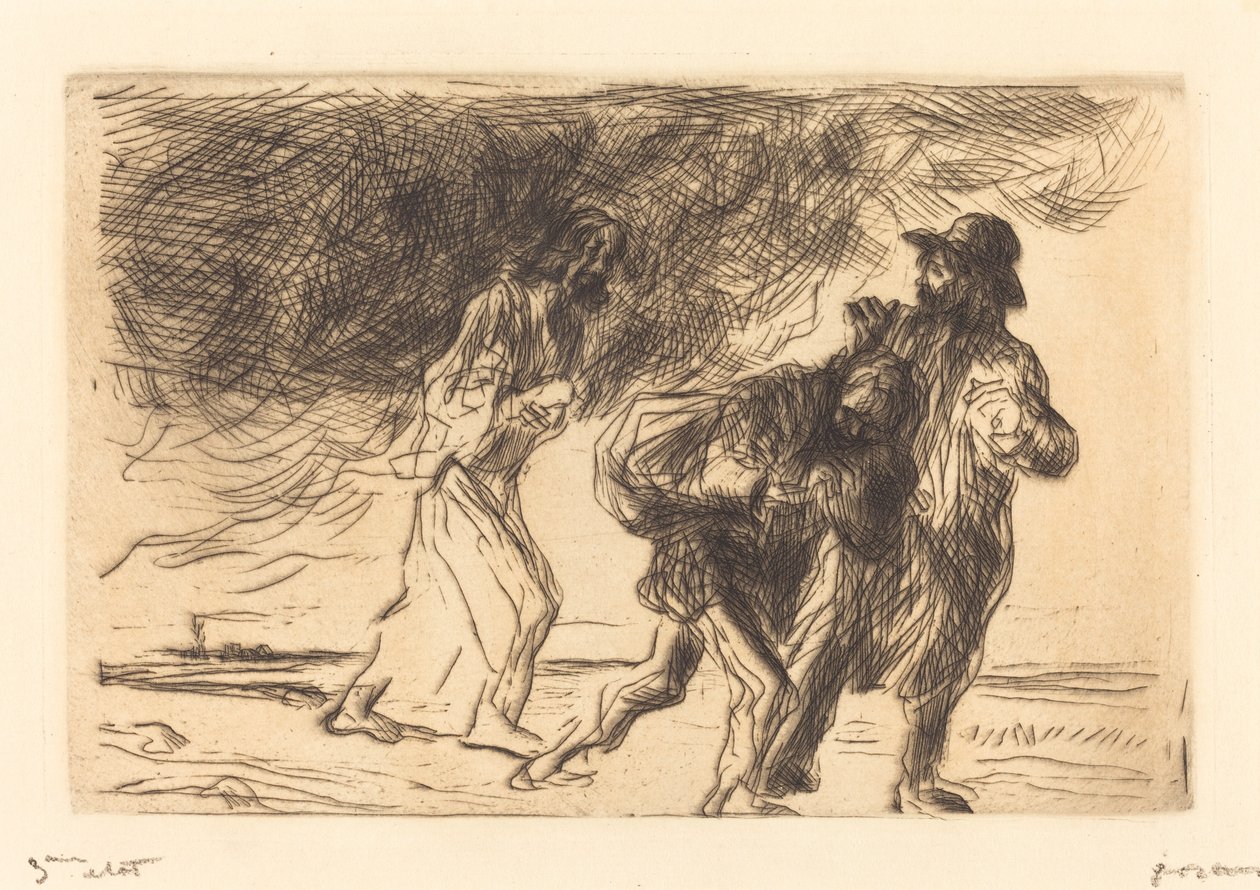 Cesta do Emauz (první deska) od Jean Louis Forain