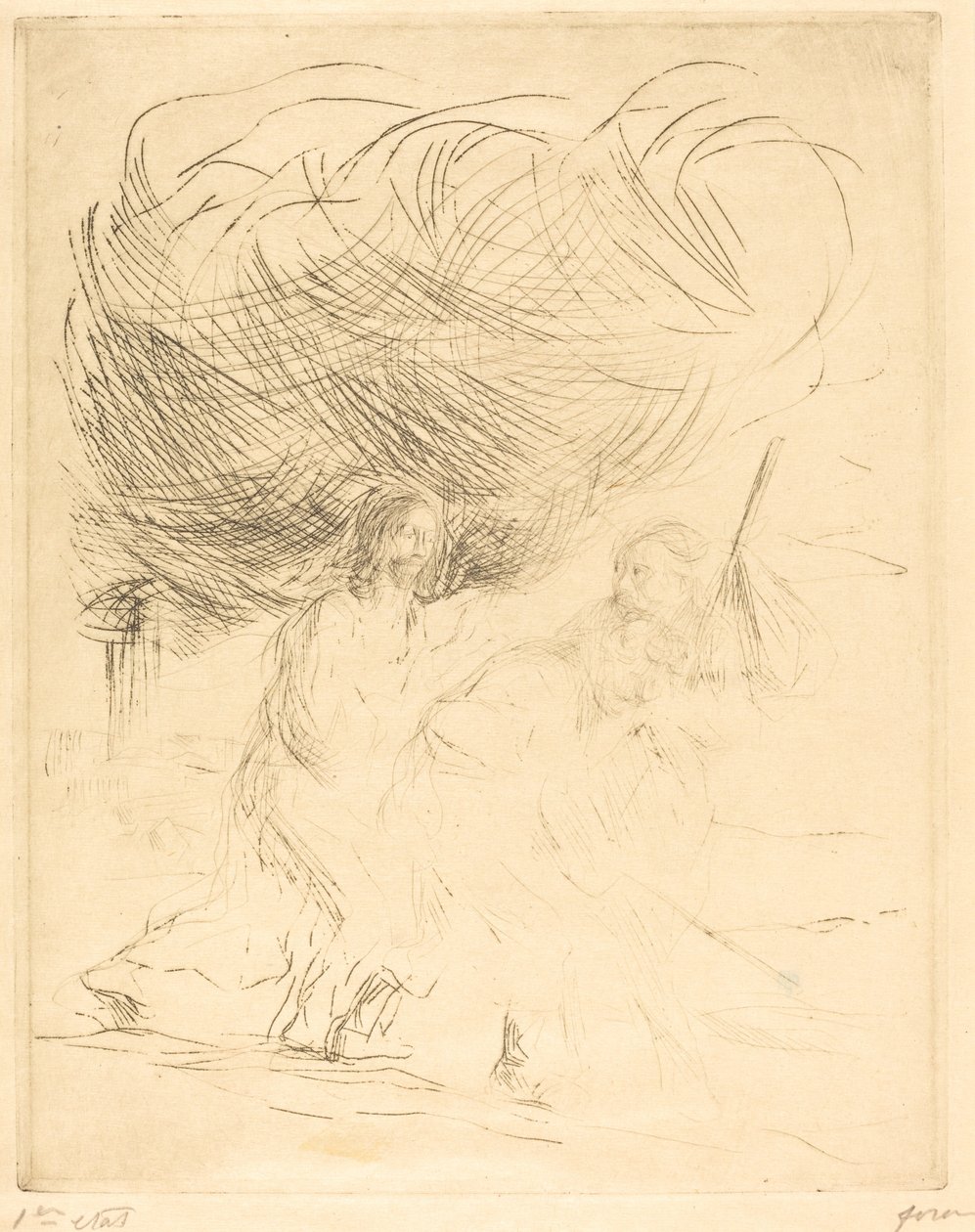 Cesta do Emauz (druhá deska) od Jean Louis Forain