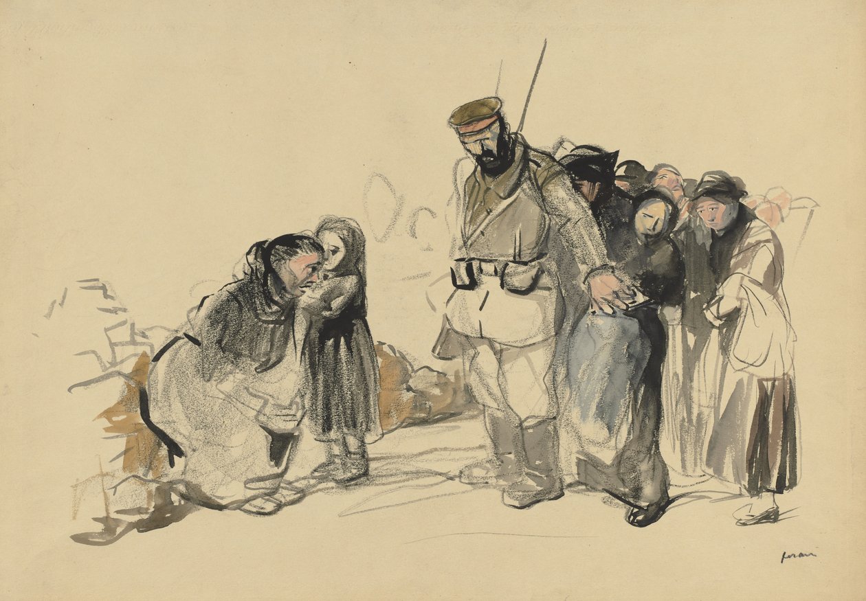Otroctví na severu, čtvrtá čtvrtina 19. století nebo první třetina 19. století. od Jean Louis Forain