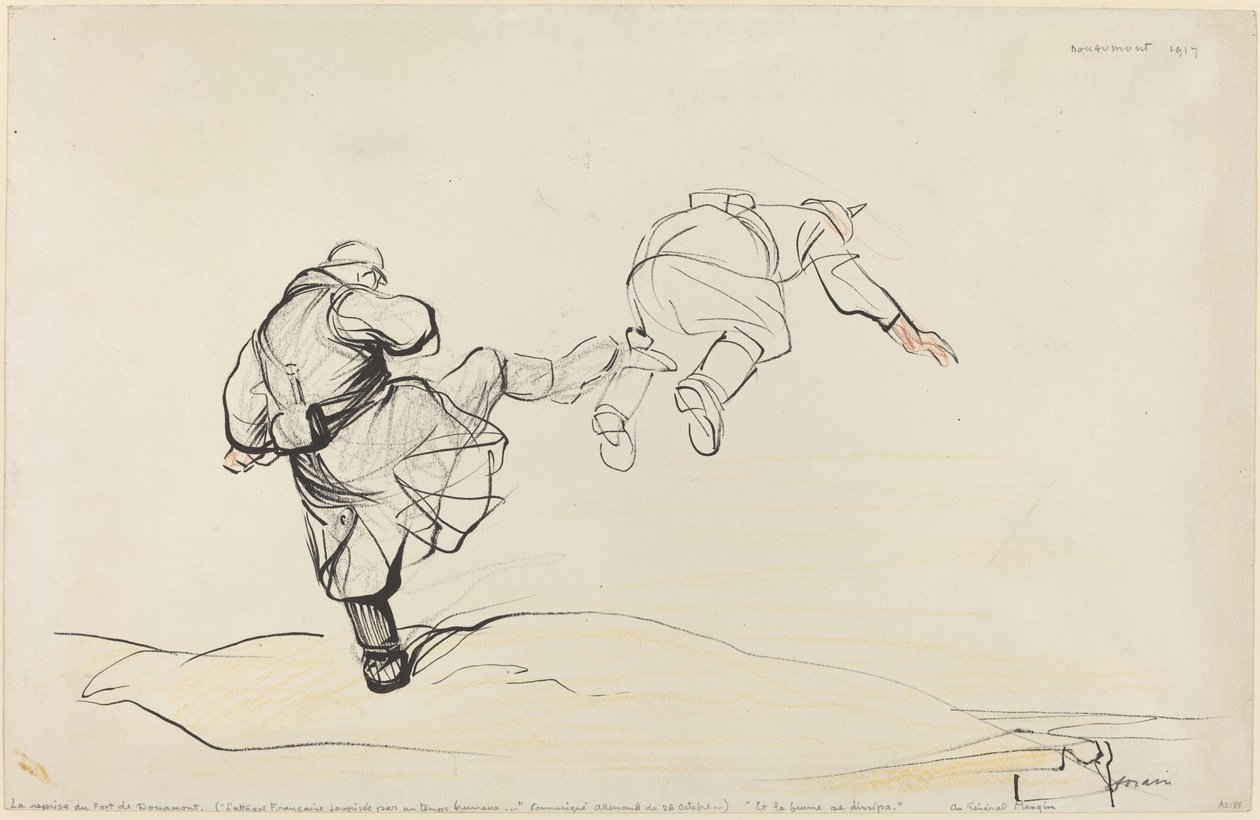 Dobytí Fort Douaumont od Jean Louis Forain