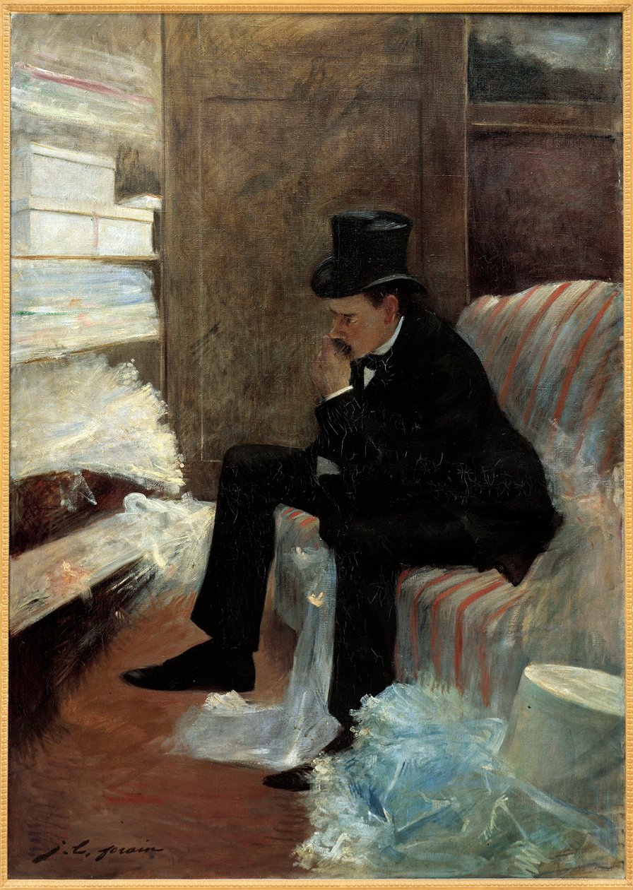Obraz vdovce od Jeana Louise Foraina (1852-1931) 19. století, olej na plátně, rozm. 1,41x1 m Paříž, Musee d