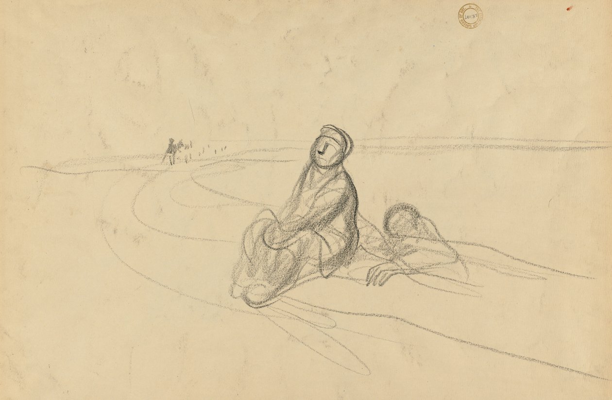 Dvě postavy na silnici (verze) od Jean Louis Forain