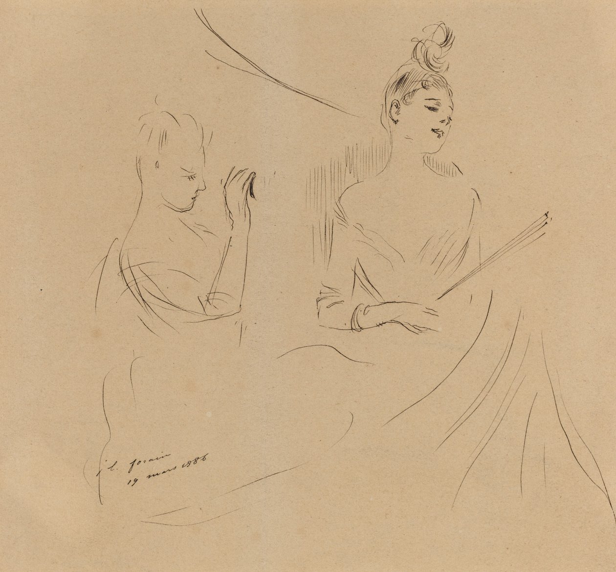 Dvě dámy v lóži, 1886. od Jean Louis Forain