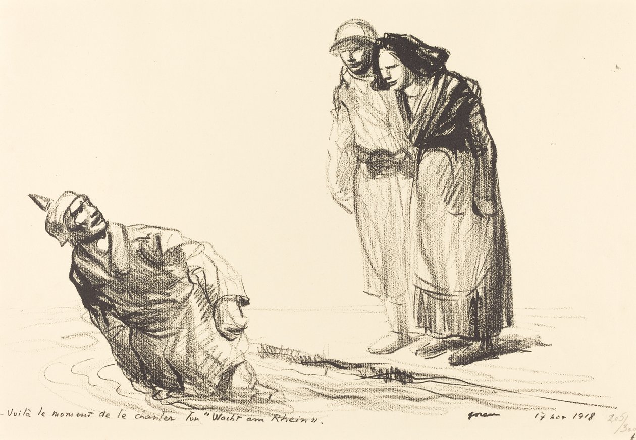 Toto je okamžik, kdy zpíváte "Wacht am Rhein" od Jean Louis Forain