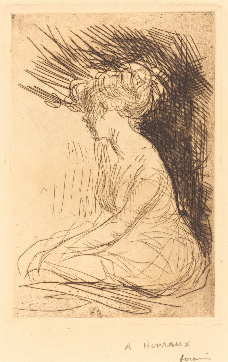 Žena sedící v profilu od Jean Louis Forain