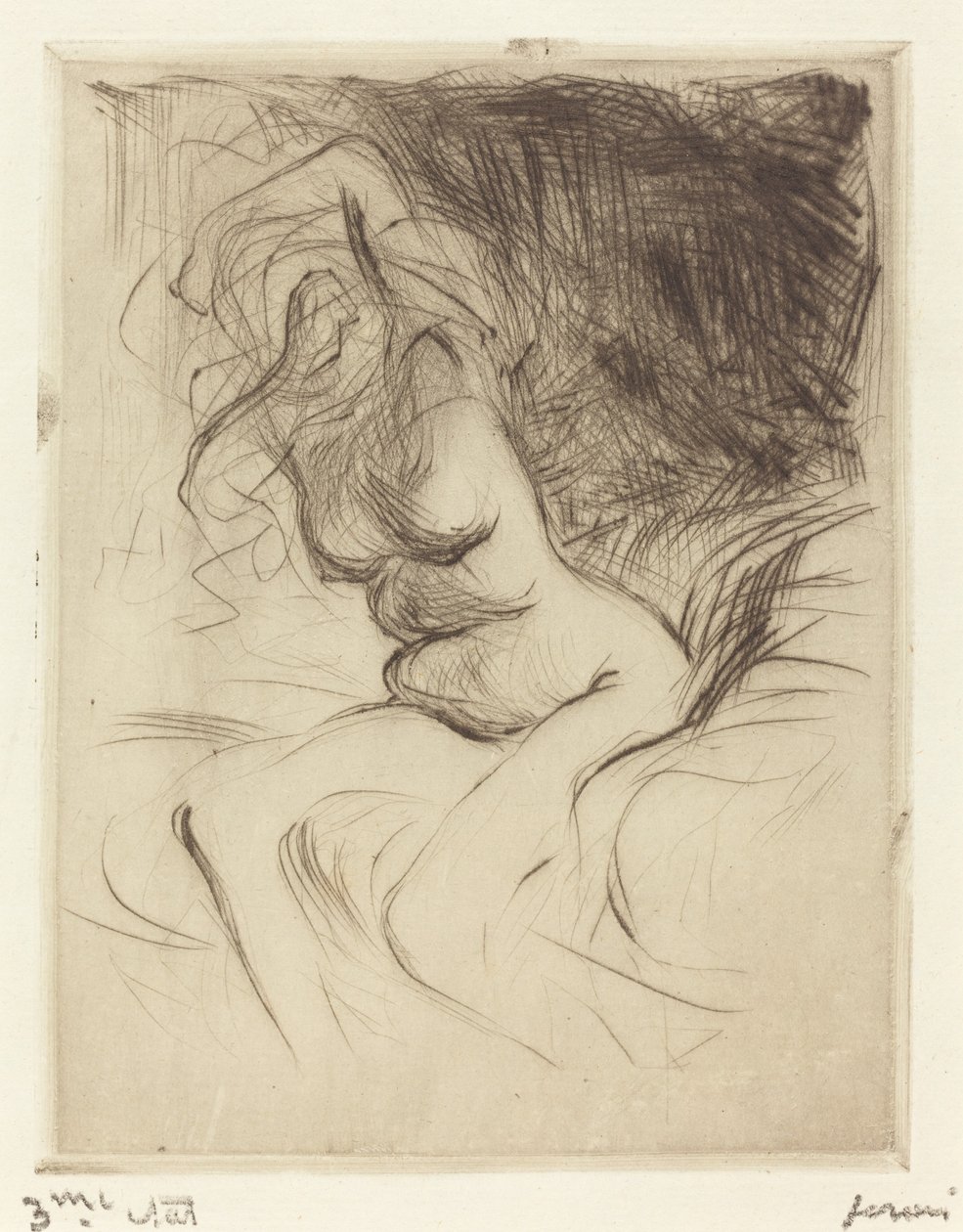 žena Sundala Košilku od Jean Louis Forain