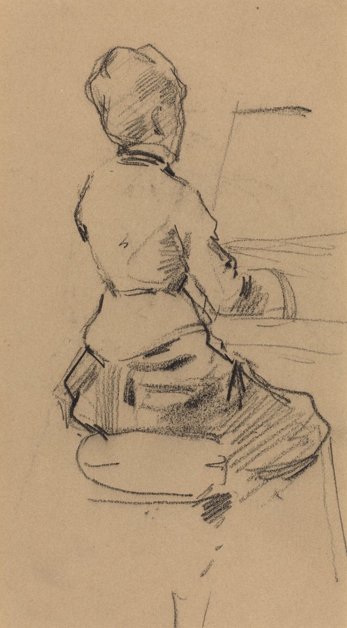 Mladá žena sedící u klavíru [verso], c. 1890. od Jean Louis Forain