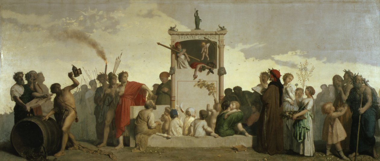 Lidská komedie, kolem roku 1852 od Jean Louis Hamon