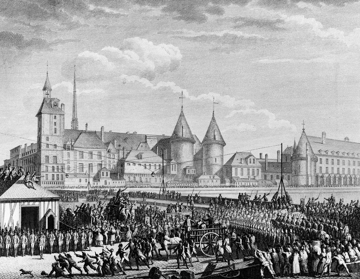 Francouzská revoluce: Bratři Agasseové byli umučeni 8. února od Jean Louis II (after) Prieur