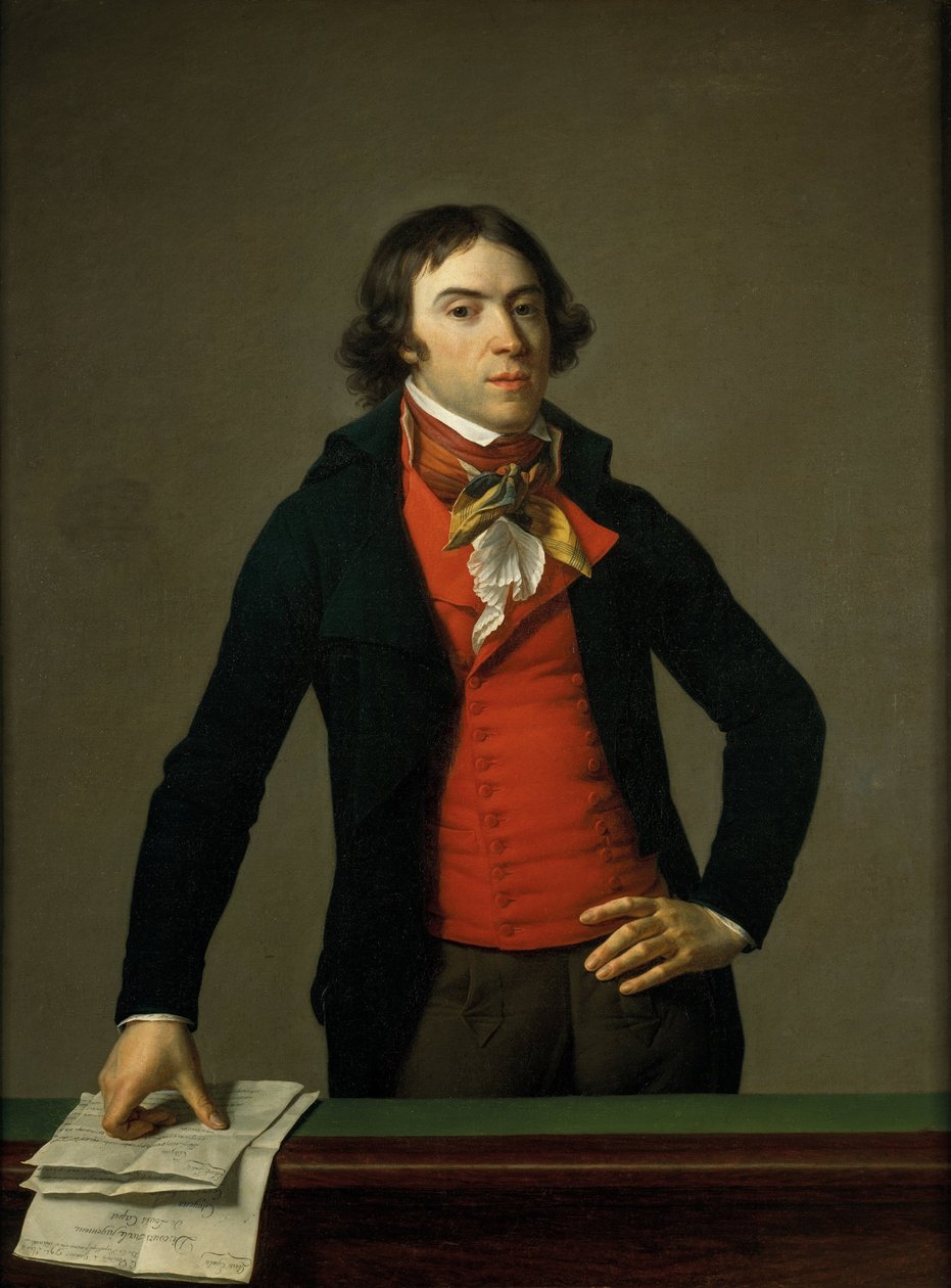 Portrét Bertranda Barèra de Vieuzac (1755-1841), francouzského revolučního politika a anglického špiona od Jean Louis Laneuville
