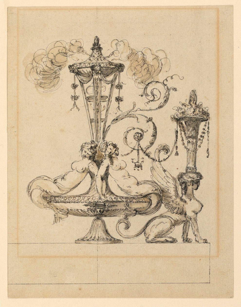 Design pro dekorativní Arabesque od Jean Louis Prieur the Younger