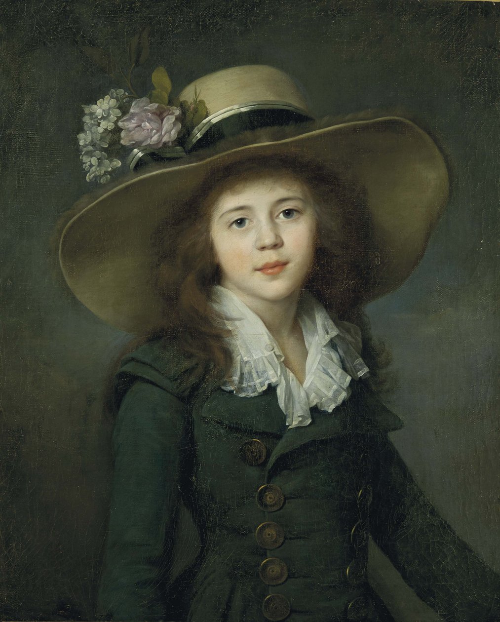Baronka Elizaveta Alexandrovna Stroganova 1779-1818, počátek 80. let 18. století. od Jean Louis Voille