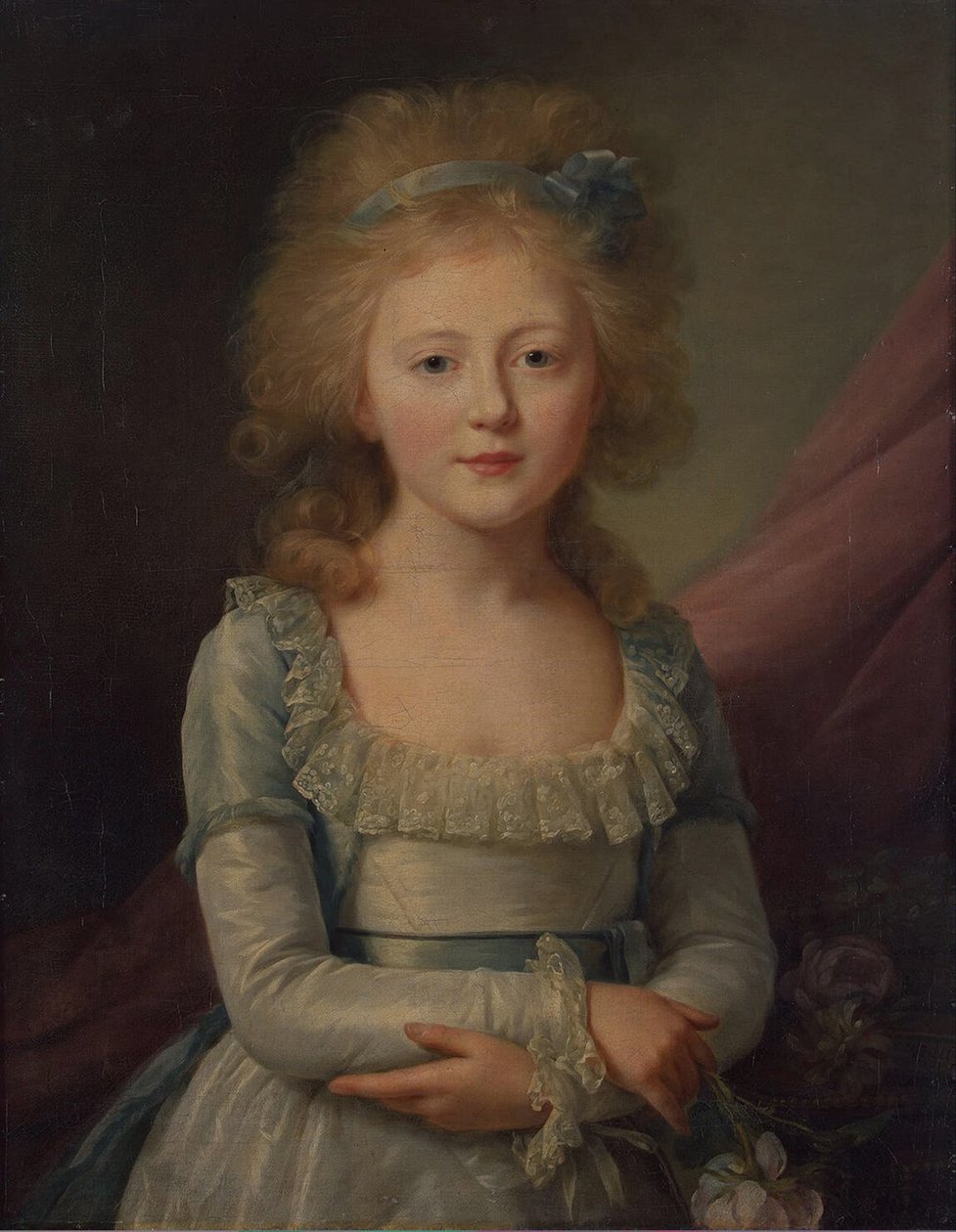 Ruská velkovévodkyně Elena Pavlovna 1784-1803, velkovévodkyně Mecklenburg-Schwerin, 1792 od Jean Louis Voille
