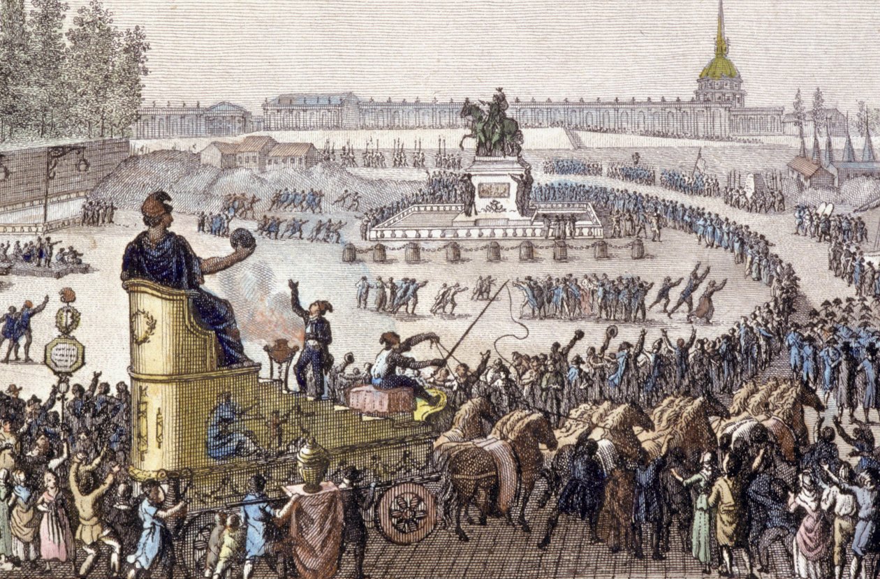 První oslava svobody v Paříži 15. dubna od Jean Louis the Younger Prieur