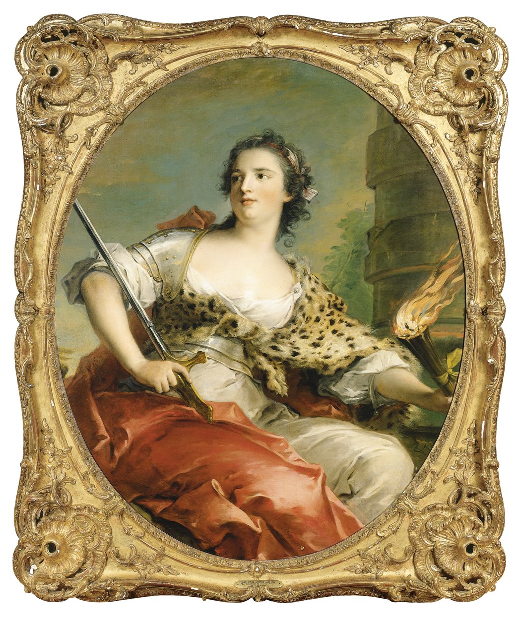 La Force, ztělesnění Fortitude, 1743 od Jean Marc Nattier