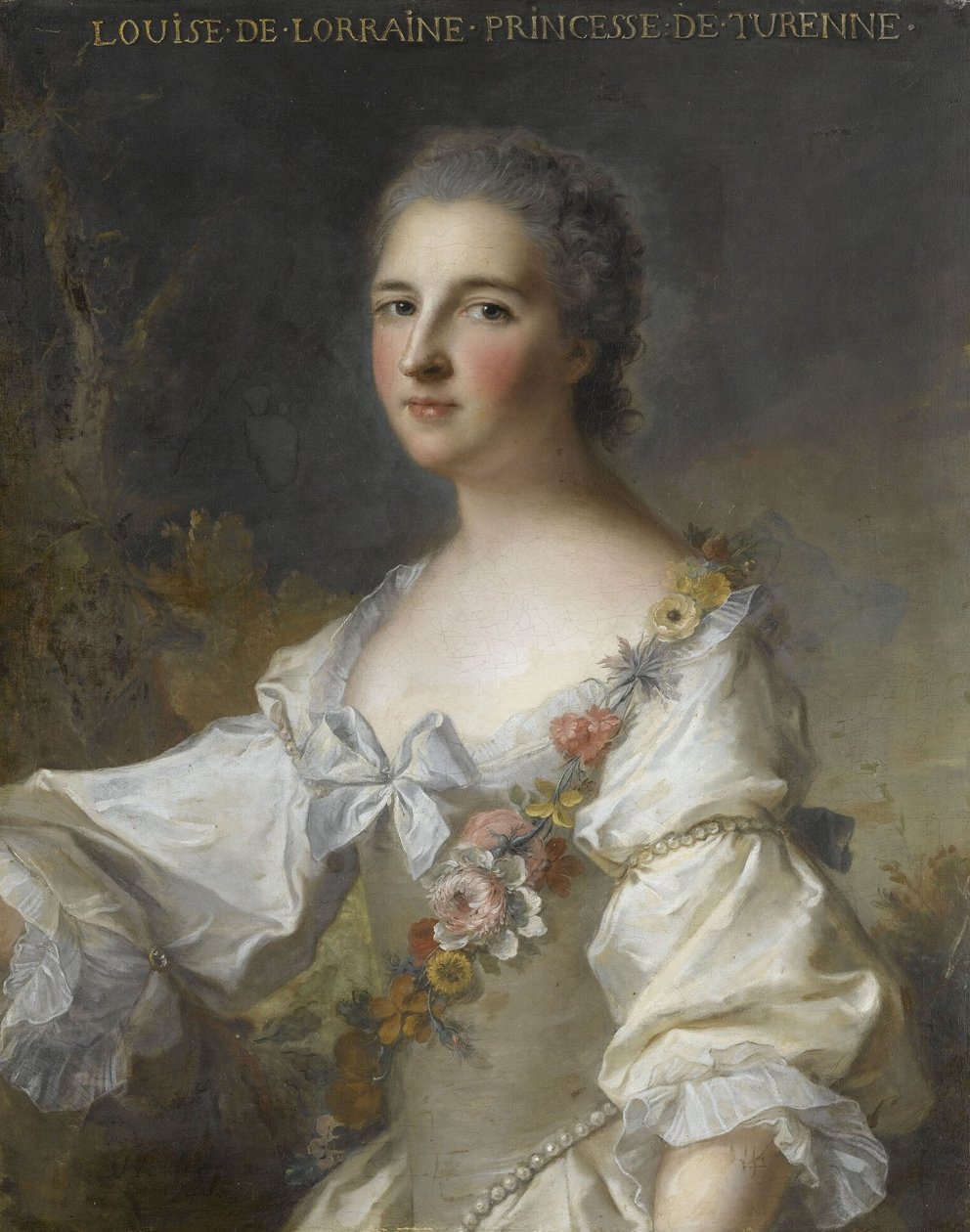 Louise-Henriette-Gabrielle de Lorraine, kněžna z Turenne, vévodkyně z Bouillonu (1718-1788) od Jean Marc Nattier